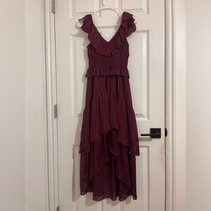 Maroon prom dress